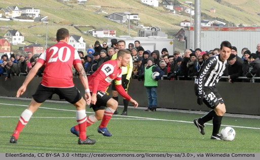 Fodboldkamp på Færøerne